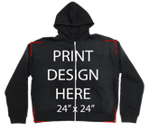 Sun Fade Black Zip-Up Hoodie Print
